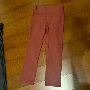 Lululemon Woman Yoga Leggings Red